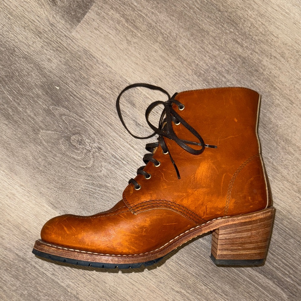 Red Wing Shoes Women's Brown Lace Up Boots - Picture 10 of 15